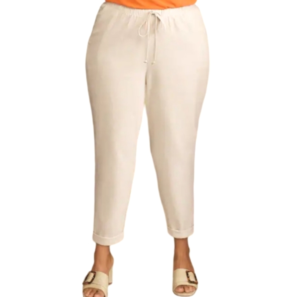 Monroe & Main | Plus Size | Linen Blend | Wide Leg | Summer | Casual | Beach |